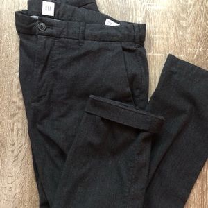 Gap Grey Herringbone Wool Blend Pants
